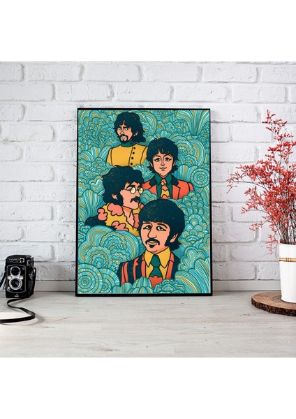 512 Art Design The Beatles Tasarım Müzik Afiş Poster 30 x 42 Çerçevesiz