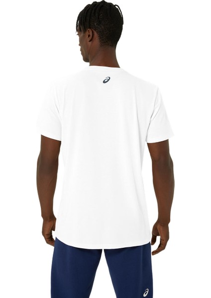 Asics Chest Logo Ss Tee Erkek Beyaz Kısa Kollu Tshirt 2031E659-100