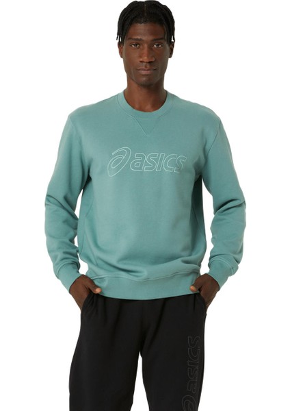 Asics Sweatshirt Erkek Yeşil Sweatshirt 2031E192-302