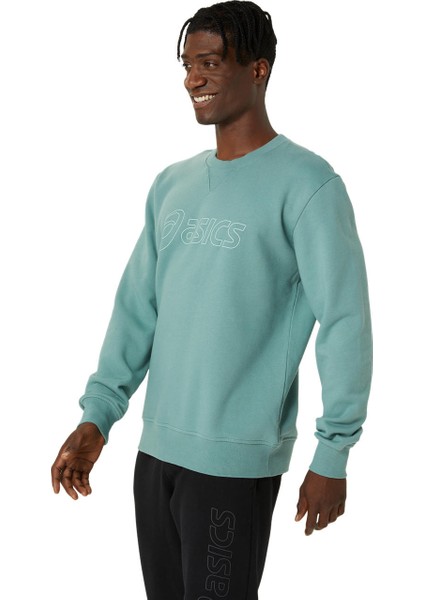 Asics Sweatshirt Erkek Yeşil Sweatshirt 2031E192-302