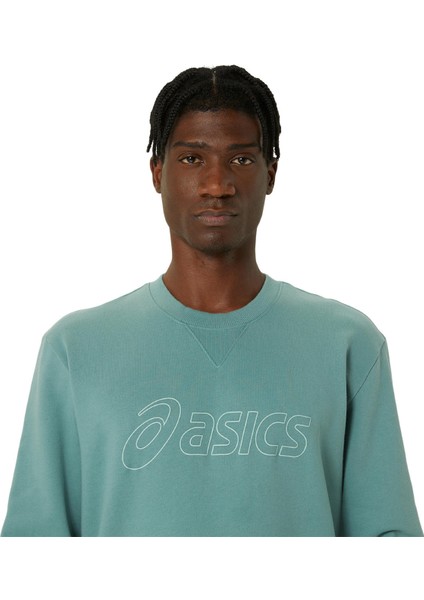 Asics Sweatshirt Erkek Yeşil Sweatshirt 2031E192-302