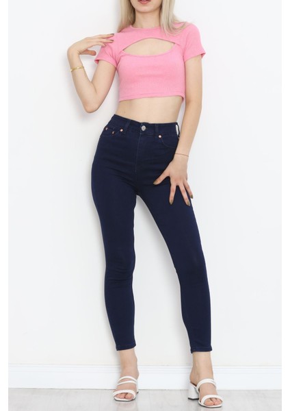 Dekolteli Crop Body Tozpembe - 4121.1567.