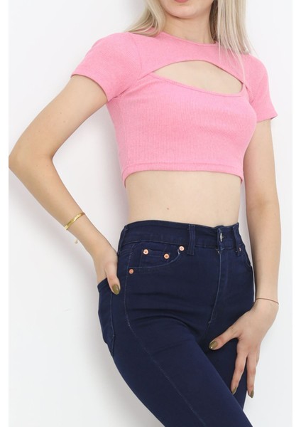 Dekolteli Crop Body Tozpembe - 4121.1567.