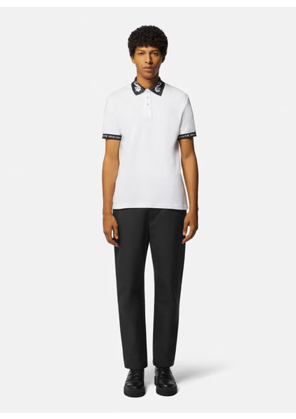 Beyaz Erkek Polo T-Shirt 76Gagt01