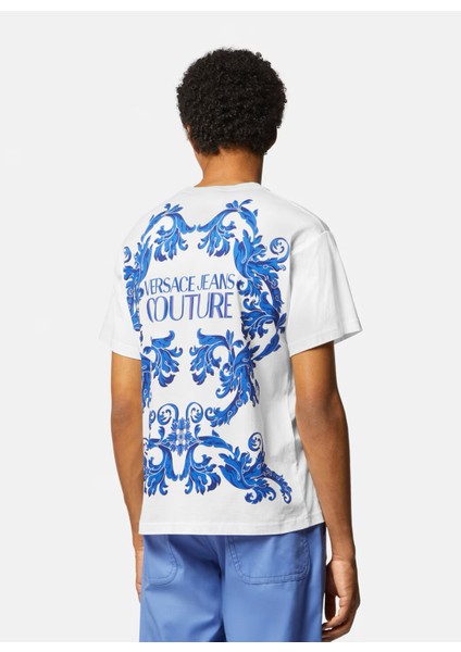 Bisiklet Yaka Beyaz Erkek T-Shirt 76GAH6RB fırsatları