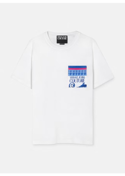 Bisiklet Yaka Beyaz Erkek T-Shirt 76GAH6RB indirimleri