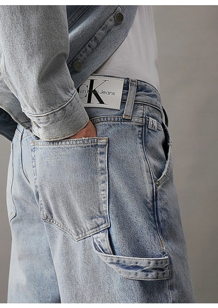 Düşük Bel Straight Erkek Denim Pantolon J30J3257631AA 90's Straıght Mın