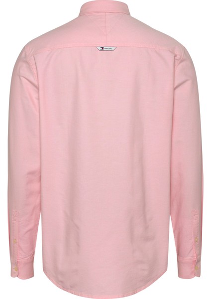 Regular Fit Pembe Nakışlı Erkek Gömlek DM0DM19134THA Entry Reg Oxford fırsatları