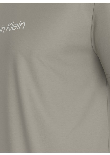 Calvin Klein Bisiklet Yaka Gri Erkek T-Shirt K10K111346PC7