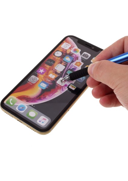 Kapasitif Dokunmatik Ekranlı Akıllı Telefon ve Tablet İçin 2'si 1 Arada Disk Stylus Dokunmatik Ekran Kalemi (Yurt Dışından)