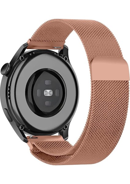 Samsung Galaxy Watch 6 44MM Saat Kordonu Metal Örgü Hasır Kordon Kayış Bileklik Krd-12