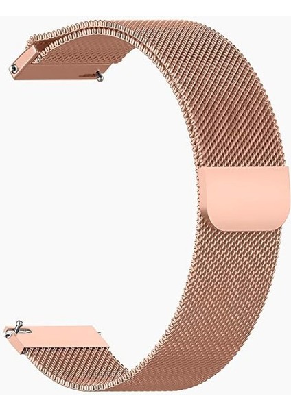 Samsung Galaxy Watch 6 44MM Saat Kordonu Metal Örgü Hasır Kordon Kayış Bileklik Krd-12