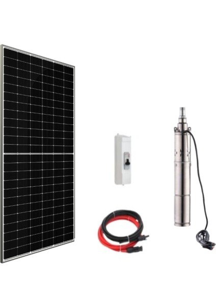 Entech Enerji 24 V Volt 540 W Watt Güneş Enerjili Dc Dalgıç Pompa Set Solar Sulama Paket Sistem