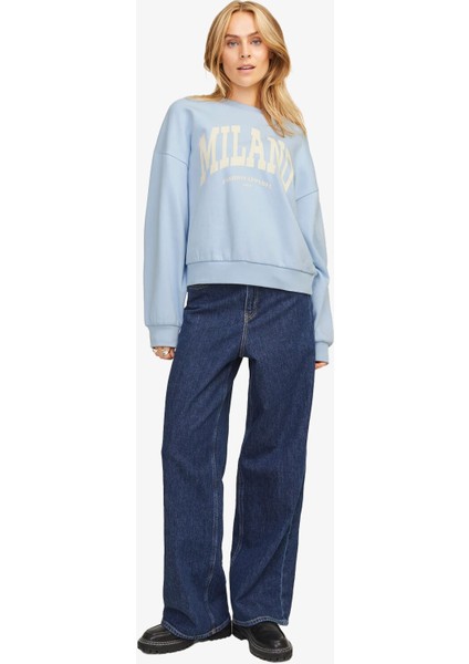 Jxmerle Kadın Mavi Sweatshirt 12260608-SKYWAY fiyatları