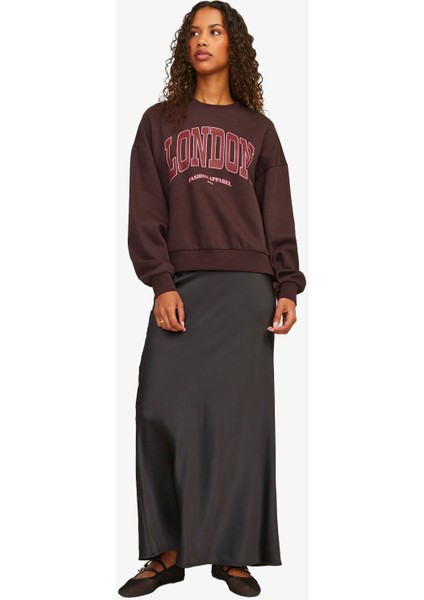 Jxmerle Kadın Kahverengi Sweatshirt 12260608-SASSAFRAS fiyatları
