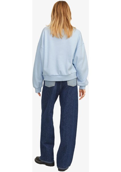 Jxmerle Kadın Mavi Sweatshirt 12260608-SKYWAY fırsatları