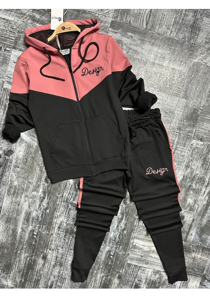 Fermuarlı Dalgıç Kumaş Kapüşonlu Erkek/kız Mükemmel Çocuk Eşofman Takımı