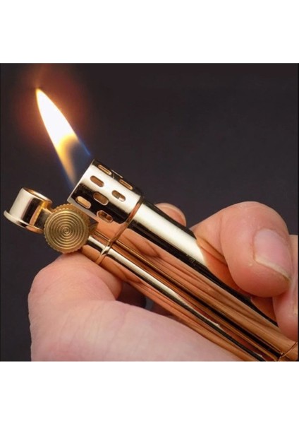 SM-533T Benzinli Taşlı Çakmak Gold