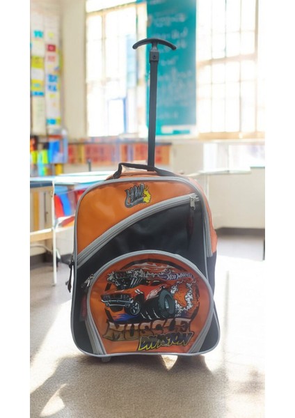 Hot Wheels Çekçekli Okul Çantası