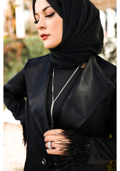 Harika Wear Uzun Siyah Abaya