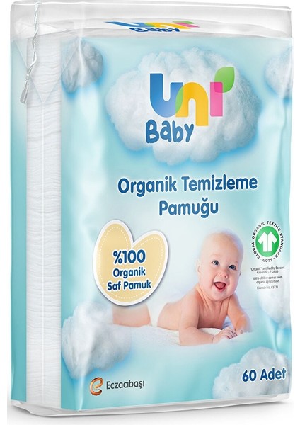 Uni Baby Bebek Temizleme Pamuğu 60 Adet Tekli Pk (6 Lı Set)