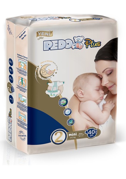 Plus Bebek Bezi Beden:2 (3-6kg) Mini 200 Adet Jumbo Mega Pk