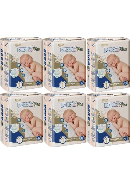 Plus Bebek Bezi Beden:1 (2-5kg) Yeni Doğan 240 Adet Jumbo Avantaj Pk