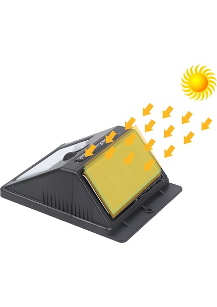 MX-9000 - 15W 6500K Soğuk Beyaz | Sensörlü Solar LED Aplik - IP65