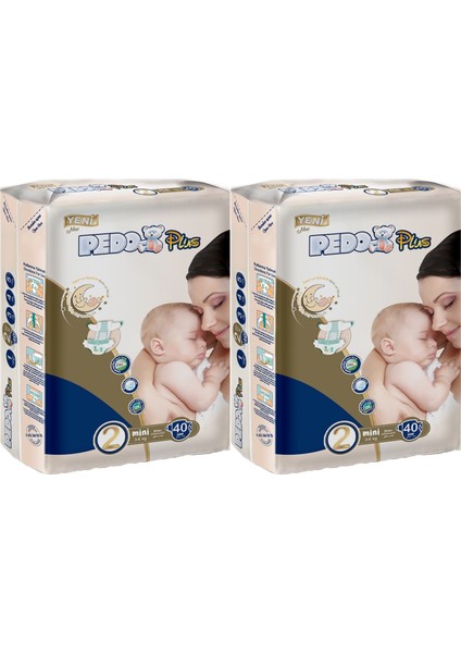 Plus Bebek Bezi Beden:2 (3-6kg) Mini 80 Adet Jumbo Ekonomik Pk