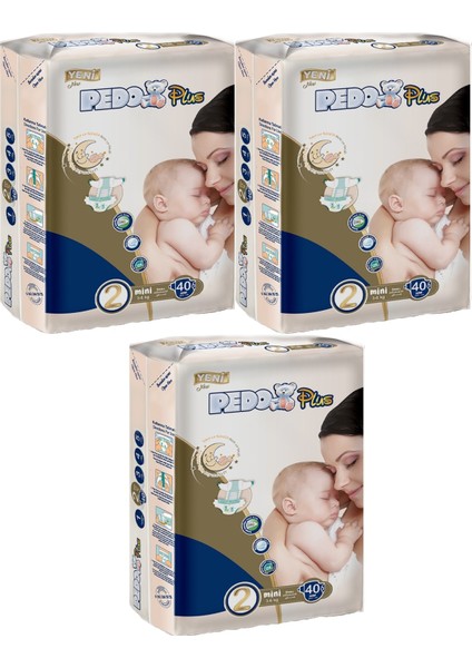 Plus Bebek Bezi Beden:2 (3-6kg) Mini 120 Adet Jumbo Fırsat Pk