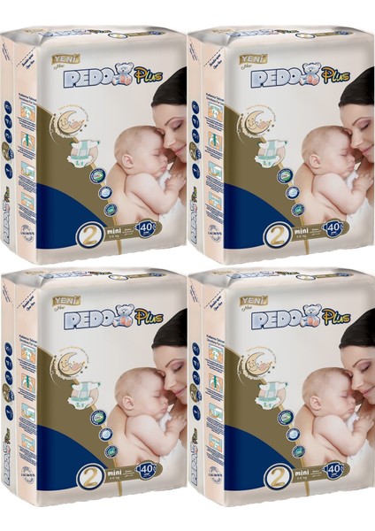 Plus Bebek Bezi Beden:2 (3-6kg) Mini 160 Adet Jumbo Aylık Pk