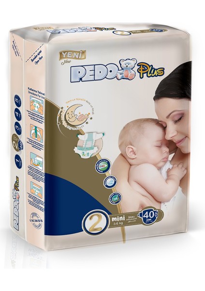 Plus Bebek Bezi Beden:2 (3-6kg) Mini 160 Adet Jumbo Aylık Pk