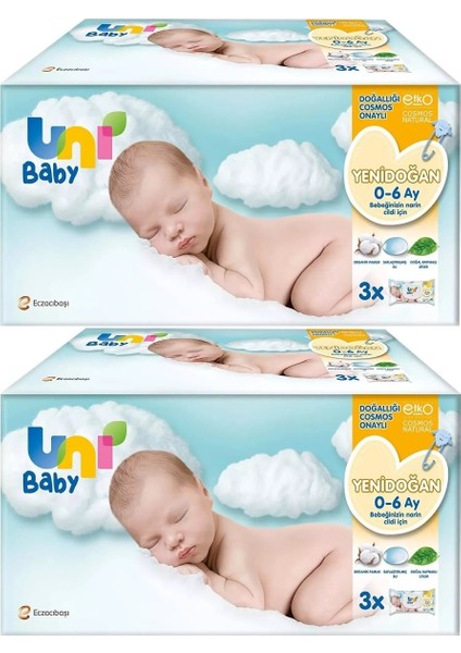 Islak Havlu Hassas Yeni Doğan 40 Yaprak (6 Lı Set) 240 Yaprak (Narin Ciltler Için) (2pk*3)