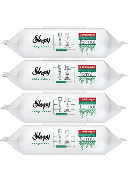 Easy Clean Yüzey Temizlik Havlusu 100 Yaprak Plastik Kapaklı (4 Lü Set) 400 Yaprak