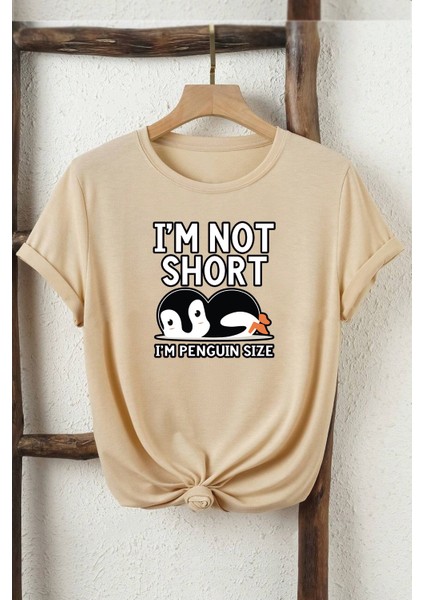 Only Trendwear I'm Not Short Baskılı Unisex Oversize Tshirt