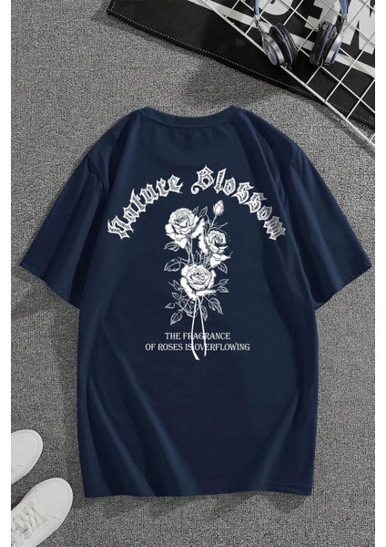 Only Trendwear Nature Blossom Baskılı Unisex Oversize Tshirt