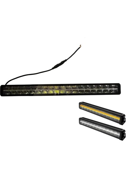 Offroad Sis Lambası Beyaz 180W 81,3 cm Beyaz-Sarı Gündüz Ledli 12-36V Adet / LASS361-2