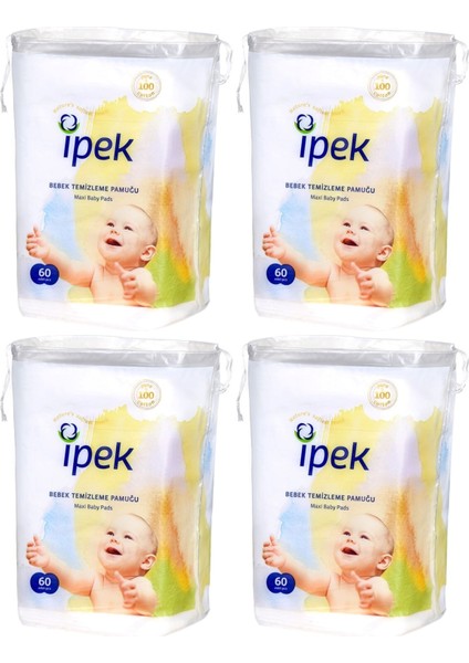 Ipek Bebek Temizleme Pamuğu 240 Adet (4pk*60)