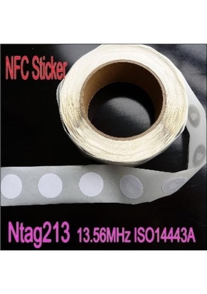 Boş 13.56 Mhz NTAG213 Nfc 213 Programlanabilir Sticker 200 Adet