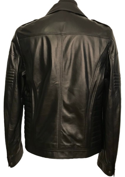 Laroson Kuzu Derisi Biker Model Siyah Erkek Ceket fiyatları