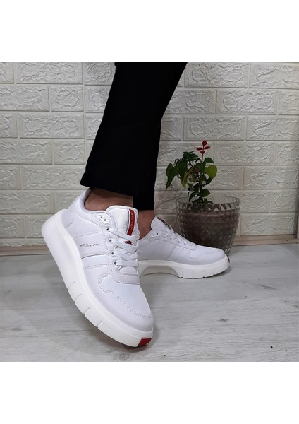 544 Beyaz Fuspetli Kalın Tabanlı Spor Ayakkabı indirimleri
