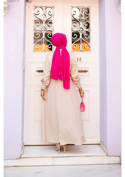 Kadın Tesettür Giyim Üst Cepken Detaylı Lizza Kumaş Ikili Elbise BOY:135CM fırsatları