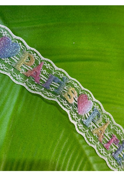 Parlak Tül Paris Yazılı Güpür Şerit Dikiş Giyim Aksesuarı En 4 cm (1 Metre) modelleri