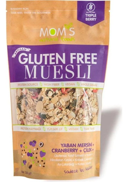 Glutensiz Musli Yaban Mersini Çilek 300 gr