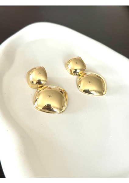 Kadın Küpe Old Money Seri Squares Küpe