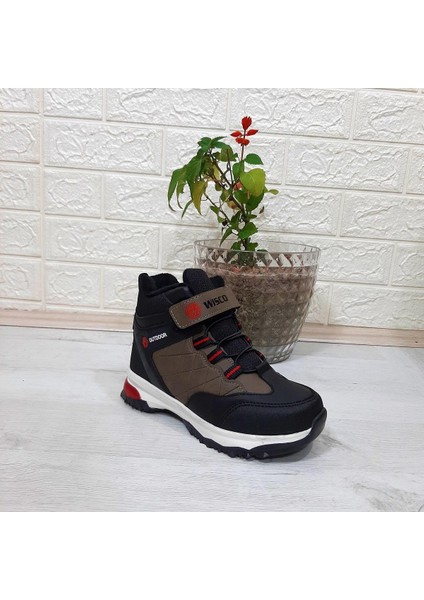 Wısco 056 Vizon Renk Cırtlı Kürklü Erkek Çocuk Bot