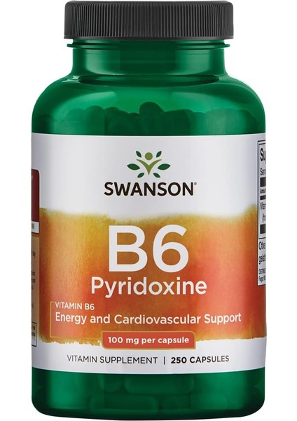 B6 Pyridoxine 100 Mg 250 Kapsül