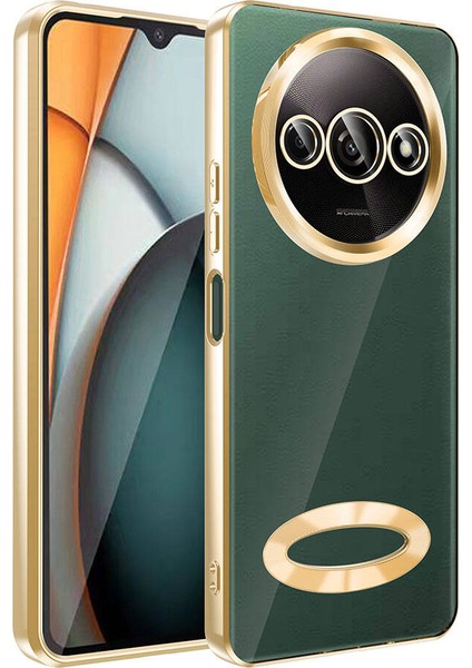 Xiaomi Redmi A3 4g 2024 Kılıf Renkli Kenarlı Arkası Şeffaf Logo Gösteren Kamera Korumalı Omega Silikon