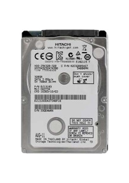 320 GB 2,5' 7/24 Laptop Güvenlik Harddiski