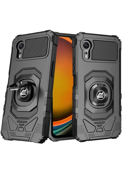 Samsung Galaxy Xcover 7 Pro Kılıf Yüzüklü Manyetik Ultra Korumalı Blok Kapak